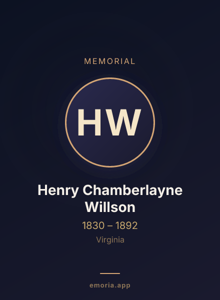 Memorial portrait of Henry Chamberlayne Willson