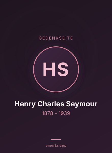 Gedenkportrait von Henry Charles Seymour