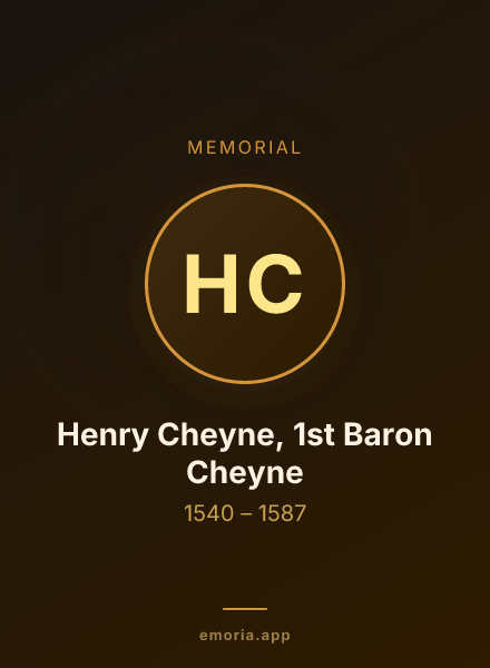 Memorial portrait of Henry Cheyne, 1st Baron Cheyne