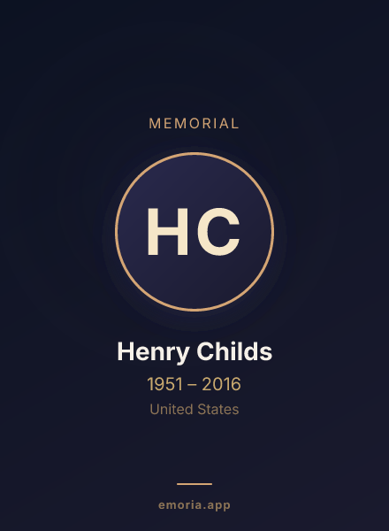 Memorial portrait of Henry Childs