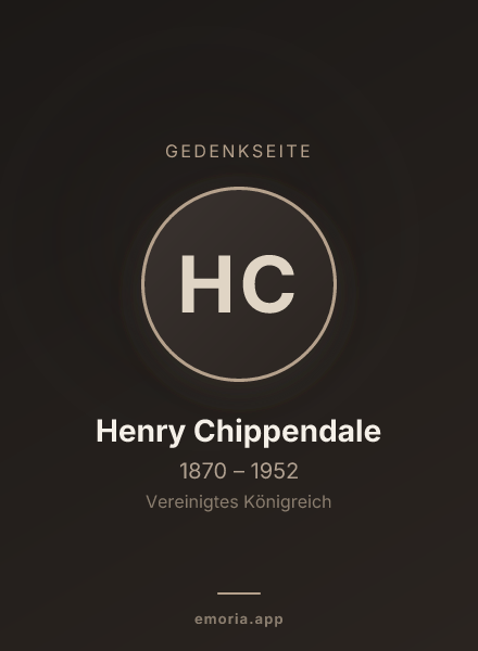 Gedenkportrait von Henry Chippendale