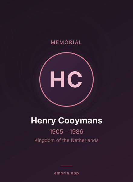 Memorial portrait of Henry Cooymans