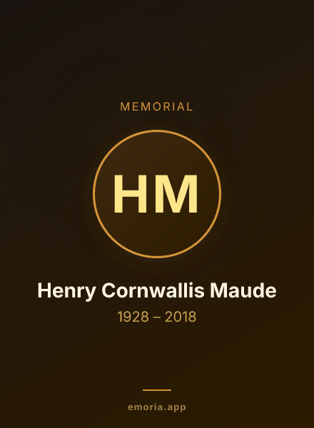 Memorial portrait of Henry Cornwallis Maude