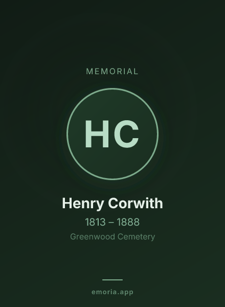 Memorial portrait of Henry Corwith