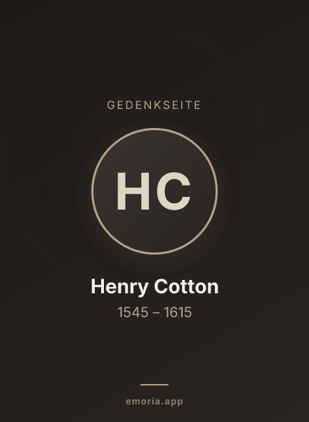 Gedenkportrait von Henry Cotton