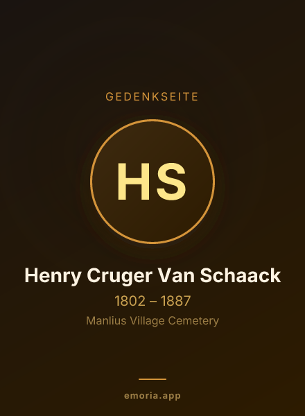 Gedenkportrait von Henry Cruger Van Schaack