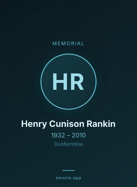 Memorial portrait of Henry Cunison Rankin