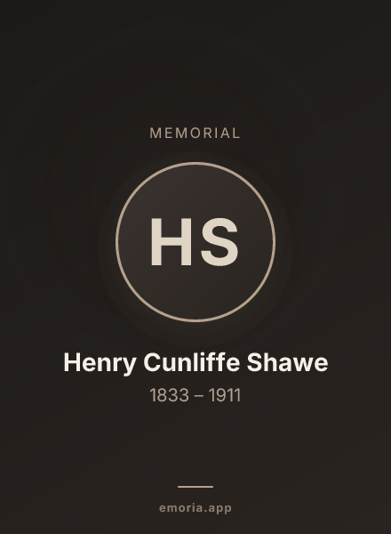 Memorial portrait of Henry Cunliffe Shawe