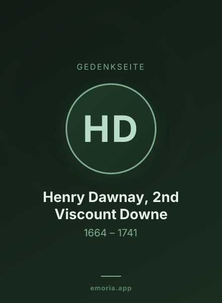 Gedenkportrait von Henry Dawnay, 2nd Viscount Downe