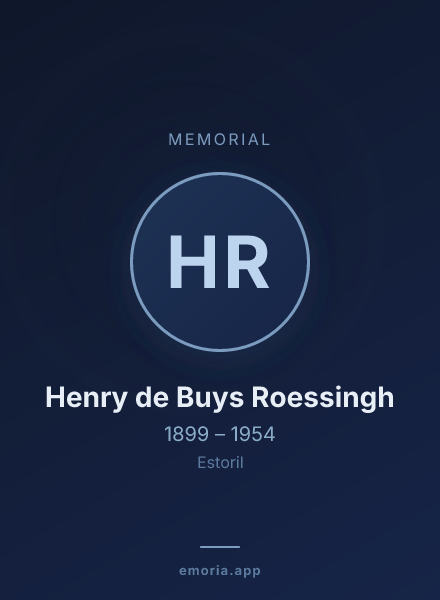 Memorial portrait of Henry de Buys Roessingh