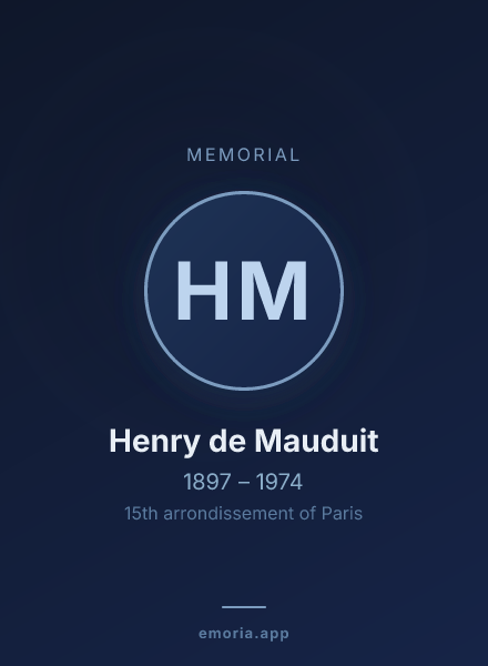 Memorial portrait of Henry de Mauduit