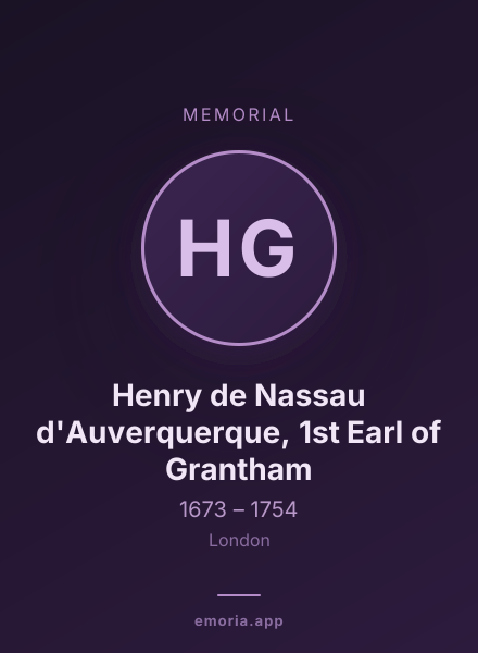 Memorial portrait of Henry de Nassau d'Auverquerque, 1st Earl of Grantham