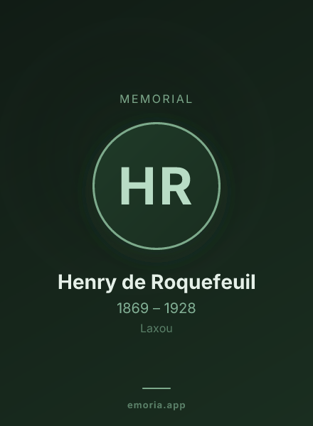 Memorial portrait of Henry de Roquefeuil