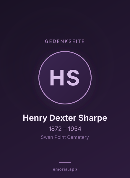Gedenkportrait von Henry Dexter Sharpe