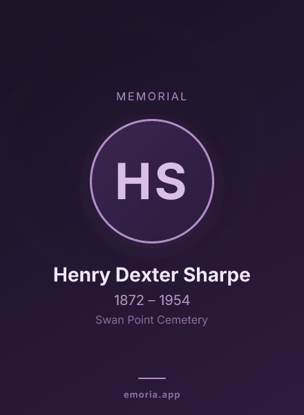 Memorial portrait of Henry Dexter Sharpe