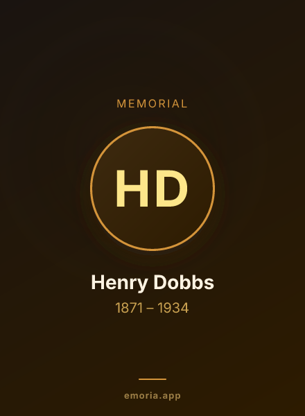 Memorial portrait of Henry Dobbs