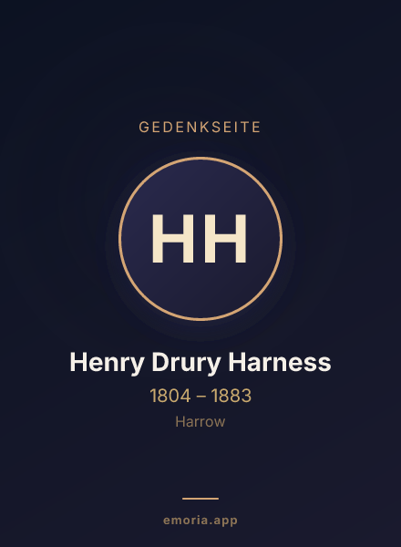 Gedenkportrait von Henry Drury Harness