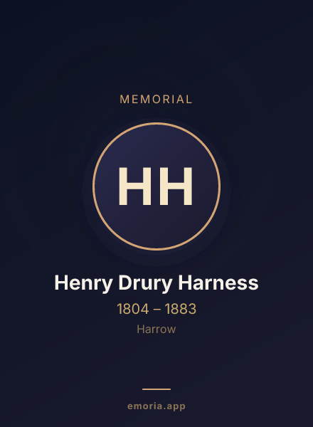 Memorial portrait of Henry Drury Harness