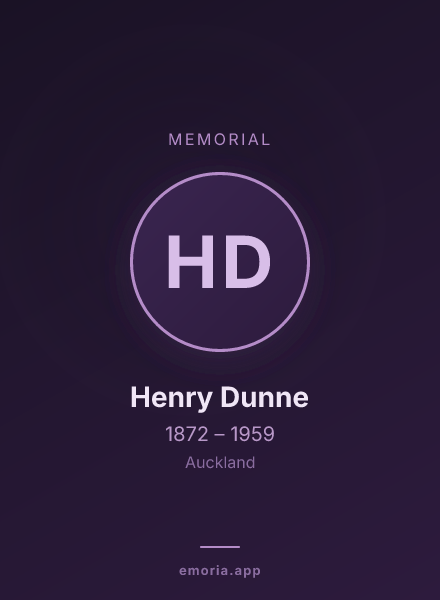 Memorial portrait of Henry Dunne