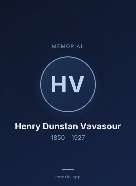 Memorial portrait of Henry Dunstan Vavasour