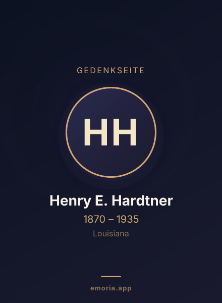 Gedenkportrait von Henry E. Hardtner