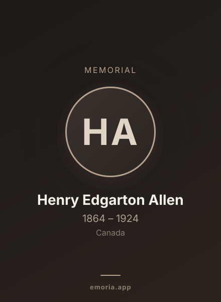 Memorial portrait of Henry Edgarton Allen