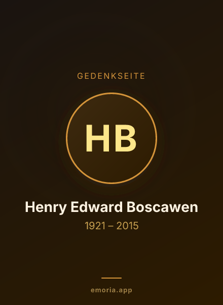 Gedenkportrait von Henry Edward Boscawen