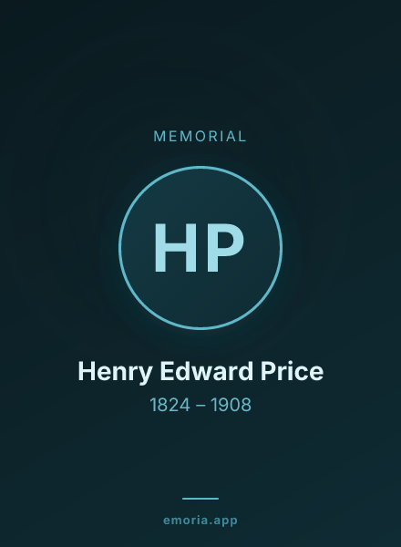 Memorial portrait of Henry Edward Price