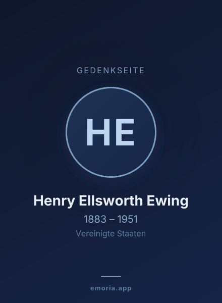 Gedenkportrait von Henry Ellsworth Ewing