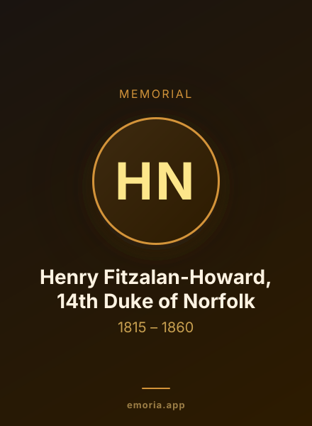 Memorial portrait of Henry Fitzalan-Howard, 14th Duke of Norfolk