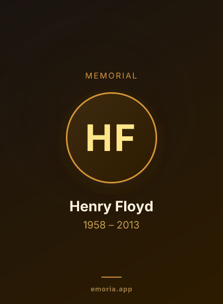 Memorial portrait of Henry Floyd