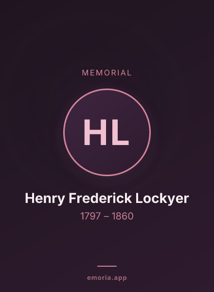 Memorial portrait of Henry Frederick Lockyer