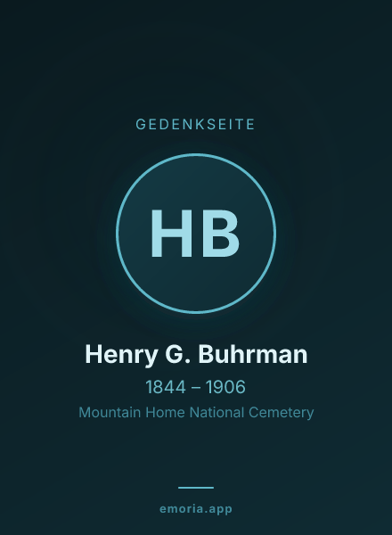 Gedenkportrait von Henry G. Buhrman