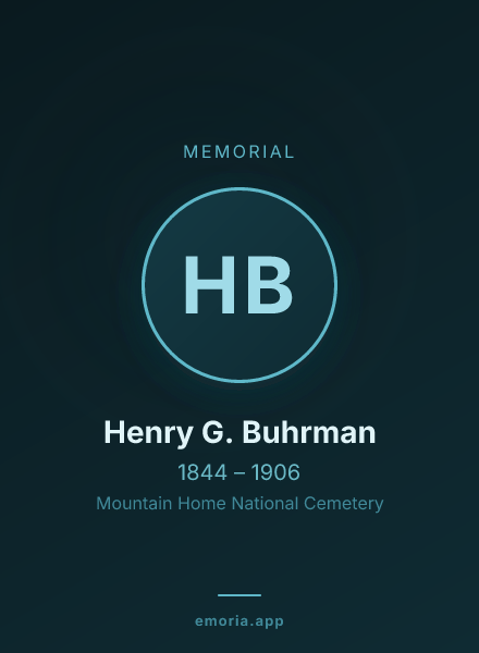 Memorial portrait of Henry G. Buhrman
