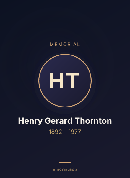 Memorial portrait of Henry Gerard Thornton