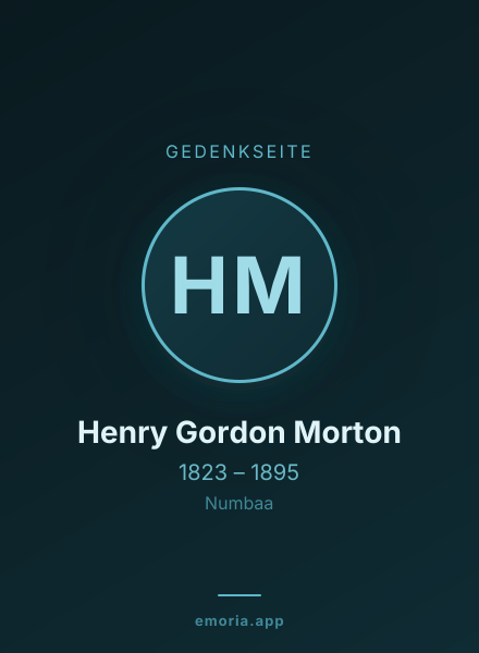 Gedenkportrait von Henry Gordon Morton