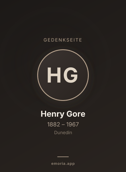 Gedenkportrait von Henry Gore