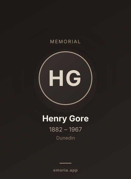 Memorial portrait of Henry Gore