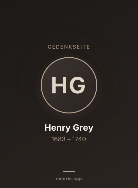 Gedenkportrait von Henry Grey