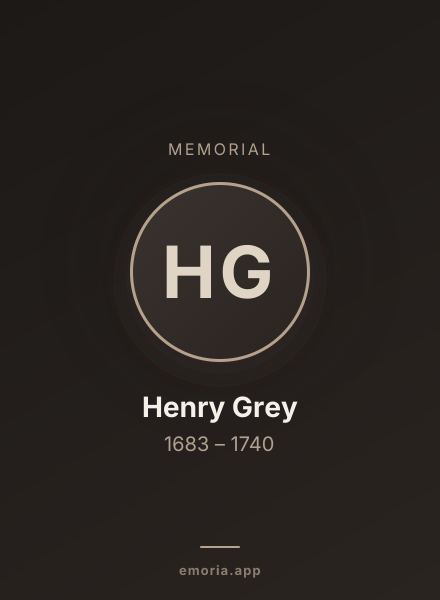 Memorial portrait of Henry Grey