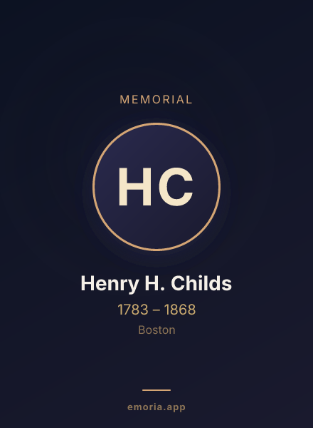 Memorial portrait of Henry H. Childs
