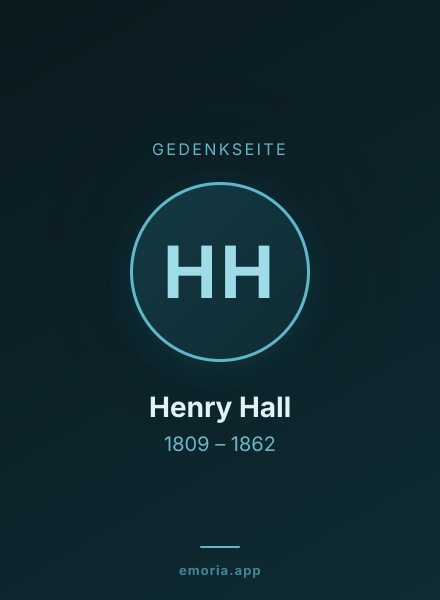 Gedenkportrait von Henry Hall