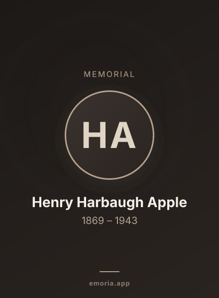 Memorial portrait of Henry Harbaugh Apple