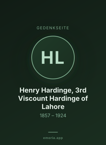Gedenkportrait von Henry Hardinge, 3rd Viscount Hardinge of Lahore