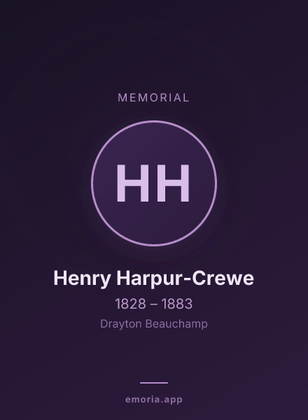 Memorial portrait of Henry Harpur-Crewe