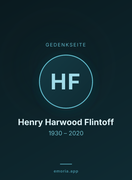 Gedenkportrait von Henry Harwood Flintoff