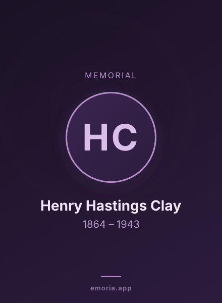 Memorial portrait of Henry Hastings Clay