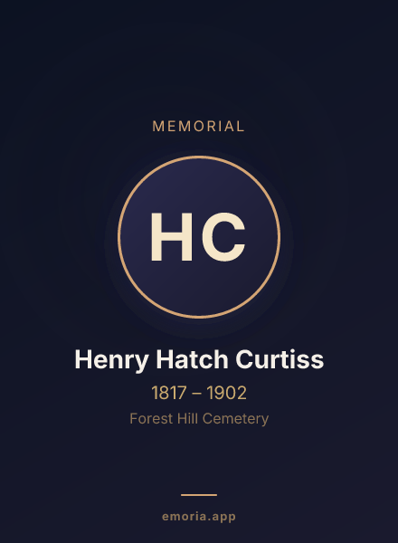 Memorial portrait of Henry Hatch Curtiss