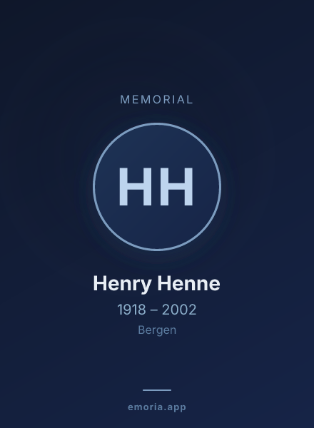 Memorial portrait of Henry Henne