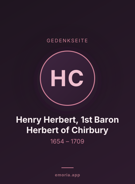 Gedenkportrait von Henry Herbert, 1st Baron Herbert of Chirbury